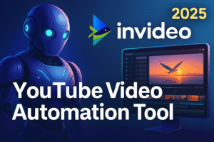 InVideo Review for YouTube AI tool dashboard preview