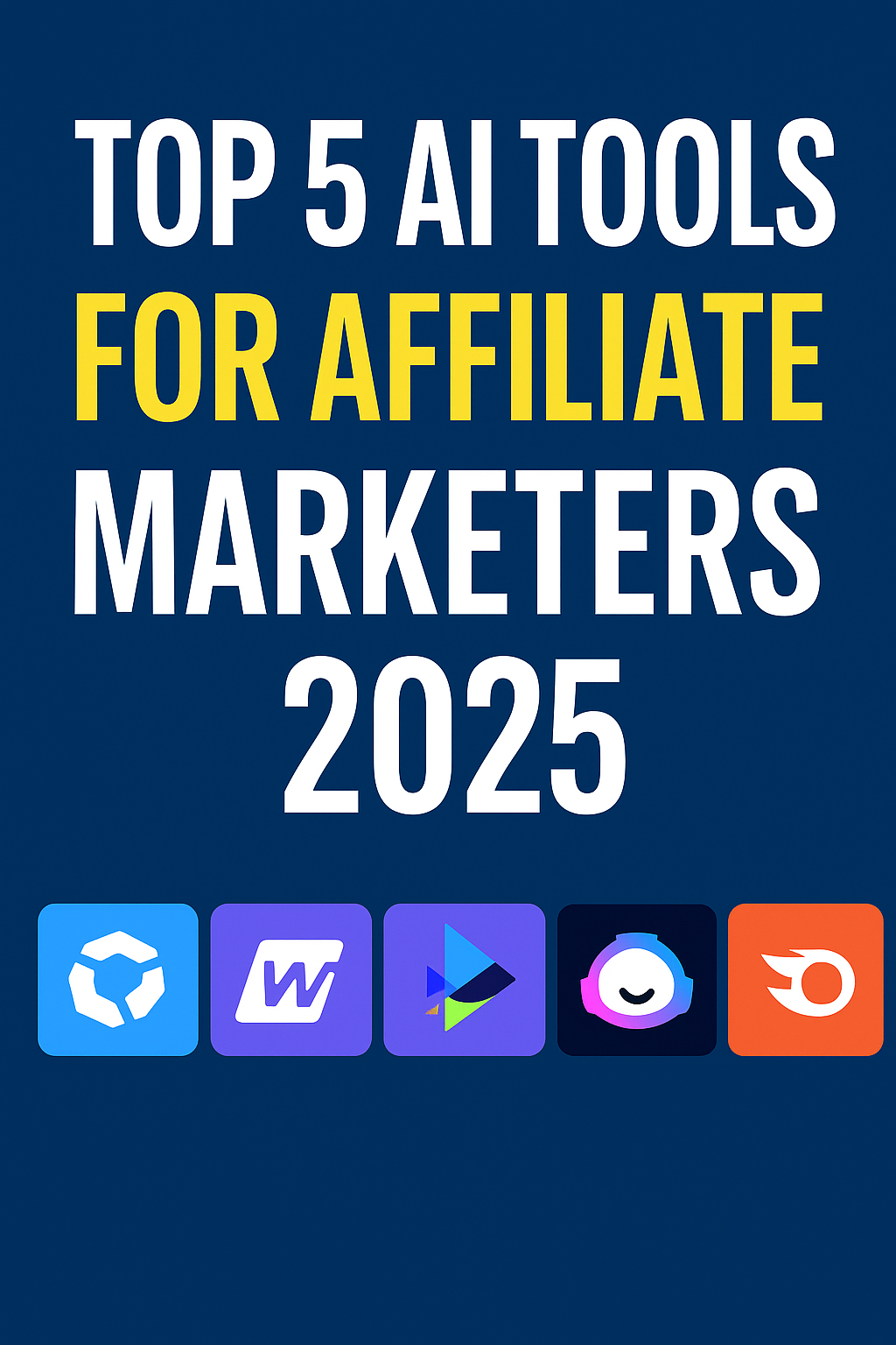 Top 5 AI Tools for Affiliate Marketers 2025 – Systeme.io, Writesonic, InVideo, Jasper, SEMrush